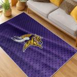 nfl minnesota vikings area rug non slip football carpet home decor gift idea for fans living room mv208