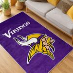 nfl minnesota vikings area rug non slip football carpet home decor gift idea for fans living room mv221