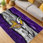 nfl minnesota vikings area rug non slip football carpet home decor gift idea for fans living room mv224