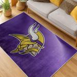 nfl minnesota vikings area rug non slip football carpet home decor gift idea for fans living room mv225