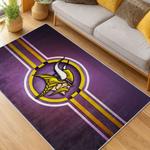 nfl minnesota vikings area rug non slip football carpet home decor gift idea for fans living room mv228
