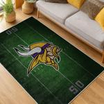 nfl minnesota vikings area rug non slip football carpet home decor gift idea for fans living room mv242