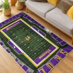 nfl minnesota vikings area rug non slip football carpet home decor gift idea for fans living room mv246