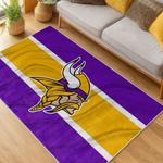 nfl minnesota vikings area rug non slip football carpet home decor gift idea for fans living room mv250