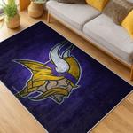 nfl minnesota vikings area rug non slip football carpet home decor gift idea for fans living room mv251