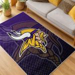nfl minnesota vikings area rug non slip football carpet home decor gift idea for fans living room mv254