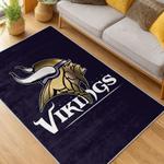 nfl minnesota vikings area rug non slip football carpet home decor gift idea for fans living room mv73