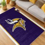 nfl minnesota vikings area rug non slip football carpet home decor gift idea for fans living room mv78