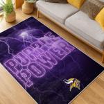 nfl minnesota vikings area rug non slip football carpet home decor gift idea for fans living room mv86
