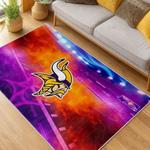 nfl minnesota vikings area rug non slip football carpet home decor gift idea for fans living room mv89