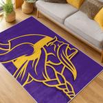 nfl minnesota vikings area rug non slip football carpet home decor gift idea for fans living room mv94