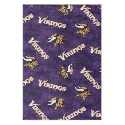 nfl minnesota vikings area rug non slip football carpet home decor gift idea for fans mv107