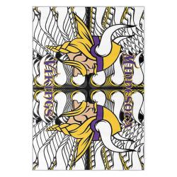 nfl minnesota vikings area rug non slip football carpet home decor gift idea for fans mv153