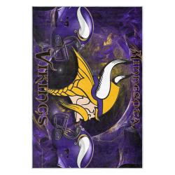 nfl minnesota vikings area rug non slip football carpet home decor gift idea for fans mv215