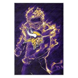 nfl minnesota vikings area rug non slip football carpet home decor gift idea for fans mv217