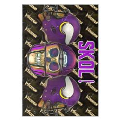 nfl minnesota vikings area rug non slip football carpet home decor gift idea for fans mv240