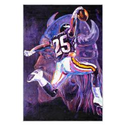 nfl minnesota vikings area rug non slip football carpet home decor gift idea for fans mv241