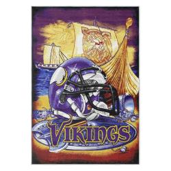 nfl minnesota vikings area rug non slip football carpet home decor gift idea for fans mv249
