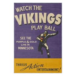 nfl minnesota vikings area rug non slip football carpet home decor gift idea for fans mv252