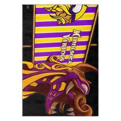 nfl minnesota vikings area rug non slip football carpet home decor gift idea for fans mv75