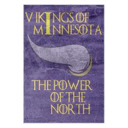 nfl minnesota vikings area rug non slip football carpet home decor gift idea for fans mv83