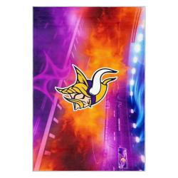 nfl minnesota vikings area rug non slip football carpet home decor gift idea for fans mv89