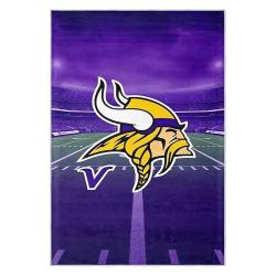 nfl minnesota vikings area rug non slip football carpet home decor gift idea for fans mv91
