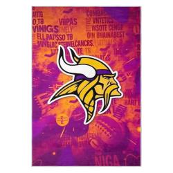 nfl minnesota vikings area rug non slip football carpet home decor gift idea for fans mv93