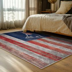 nfl new england patriots area rug non slip football carpet home decor gift idea for fans bedroom nep102