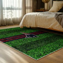 nfl new england patriots area rug non slip football carpet home decor gift idea for fans bedroom nep110
