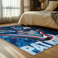 nfl new england patriots area rug non slip football carpet home decor gift idea for fans bedroom nep112