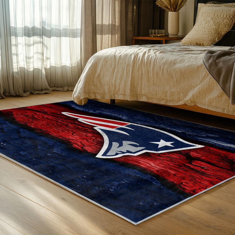 NFL New England Patriots Area Rug Non-Slip football Carpet Home Decor Gift Idea For Fans NEP113 1 nfl new england patriots area rug non slip football carpet home decor gift idea for fans bedroom nep113