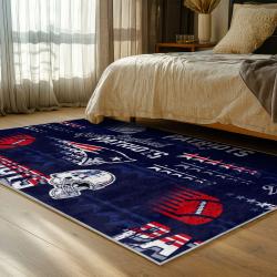nfl new england patriots area rug non slip football carpet home decor gift idea for fans bedroom nep117