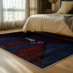 nfl new england patriots area rug non slip football carpet home decor gift idea for fans bedroom nep126