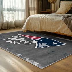 nfl new england patriots area rug non slip football carpet home decor gift idea for fans bedroom nep128