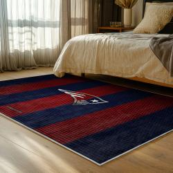 nfl new england patriots area rug non slip football carpet home decor gift idea for fans bedroom nep135