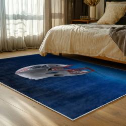 nfl new england patriots area rug non slip football carpet home decor gift idea for fans bedroom nep137