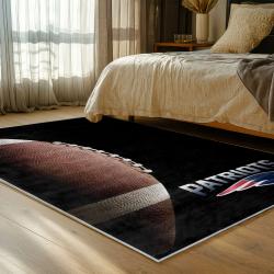 nfl new england patriots area rug non slip football carpet home decor gift idea for fans bedroom nep140