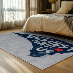 nfl new england patriots area rug non slip football carpet home decor gift idea for fans bedroom nep141