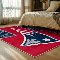 nfl new england patriots area rug non slip football carpet home decor gift idea for fans bedroom nep144