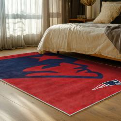 nfl new england patriots area rug non slip football carpet home decor gift idea for fans bedroom nep146