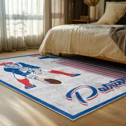 nfl new england patriots area rug non slip football carpet home decor gift idea for fans bedroom nep149