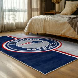nfl new england patriots area rug non slip football carpet home decor gift idea for fans bedroom nep153