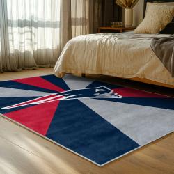 nfl new england patriots area rug non slip football carpet home decor gift idea for fans bedroom nep156