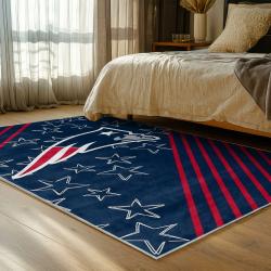 nfl new england patriots area rug non slip football carpet home decor gift idea for fans bedroom nep163