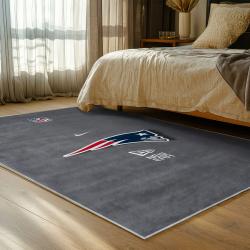 nfl new england patriots area rug non slip football carpet home decor gift idea for fans bedroom nep166
