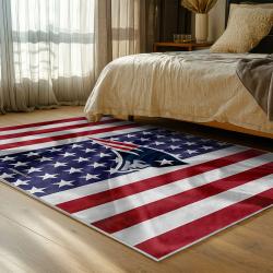nfl new england patriots area rug non slip football carpet home decor gift idea for fans bedroom nep172