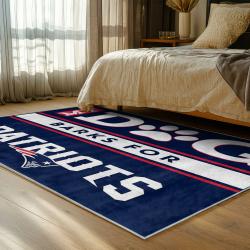 nfl new england patriots area rug non slip football carpet home decor gift idea for fans bedroom nep174