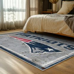 nfl new england patriots area rug non slip football carpet home decor gift idea for fans bedroom nep175