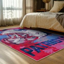 nfl new england patriots area rug non slip football carpet home decor gift idea for fans bedroom nep177